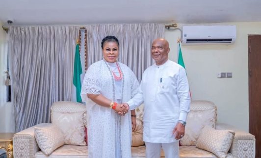 Governor Uzodimma Hosts Keystone Bank Chairman