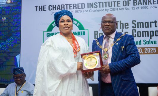 KEYSTONE BANK CHAIRMAN AT THE CIBN INDUCTION AND AWARD CEREMONY
